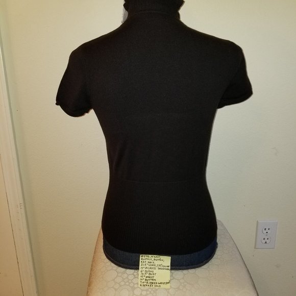 546 NWOT Cute Blck Axcess Liz Claiborne Knit S Top - Picture 5 of 11